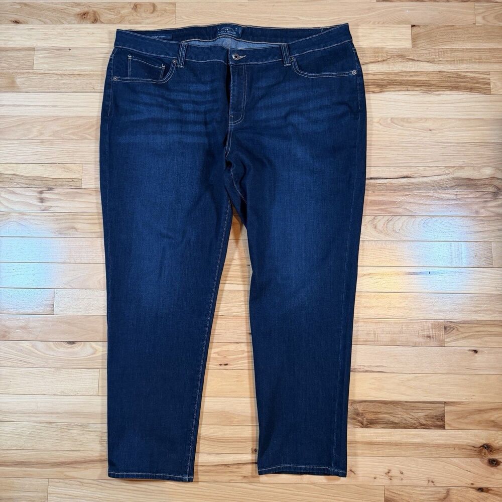 Lucky Brand Jeans Womens 22W Blue Ginger Skinny Denim Dark Wash Casual 42x27